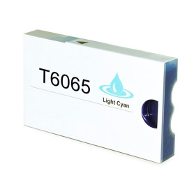 T6065 220ml Cian Claro Cartucho de Tinta de Pigmento Compatible Con Plotter Epson Pro4800, 4880