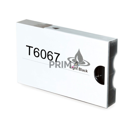 T6067 220ml Negro Claro Cartucho de Tinta de Pigmento Compatible Con Plotter Epson Pro4800, 4880
