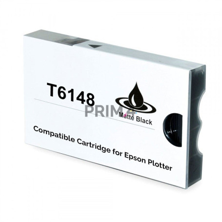 T6148 220ml Negro Mate Cartucho de Tinta de Pigmento Compatible Con Plotter Epson Pro4400, 4450, 4800, 4880