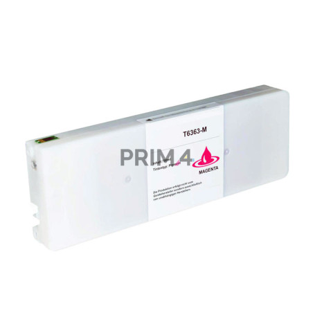 T6363 700ml Magenta Cartuccia d'Inchiostro a Pigmenti Compatibile Con Plotter Epson Pro7700, 7890, 7900, 9890, 9900