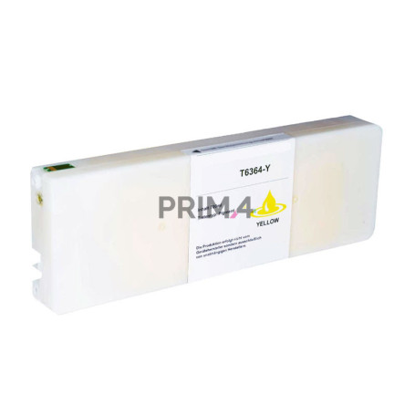 T6364 700ml Gelb Pigmenttintenpatrone Kompatibel Mit Plotter Epson Pro7700, 7890, 7900, 9890, 9900
