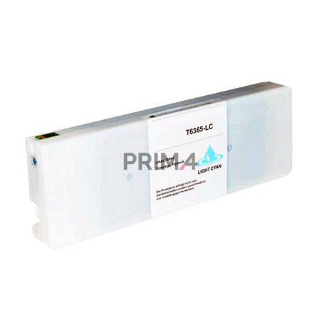 T6365 700ml Light Cyan Pigment Ink Cartridge Compatible With Plotter Epson Pro7890, 7900, 9890, 9900