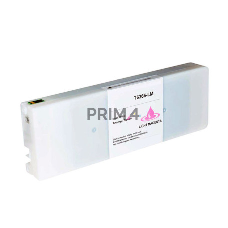T6366 700ml Magenta Chiaro Cartuccia d'Inchiostro a Pigmenti Compatibile Con Plotter Epson Pro7890, 7900, 9890, 9900