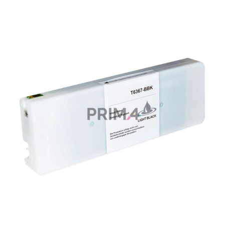 T6367 700ml Light Black Pigment Ink Cartridge Compatible With Plotter Epson Pro7890, 7900, 9890, 9900