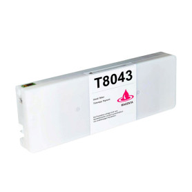 T8043 700ml Magenta Cartouche d'Encre Pigmentée Compatible Avec Plotter Epson SC-P6000, 7000, 8000, 9000