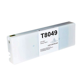 T8049 700ml Light Light Black Pigment Ink Cartridge Compatible With Plotter Epson SC-P6000, 7000, 8000, 9000