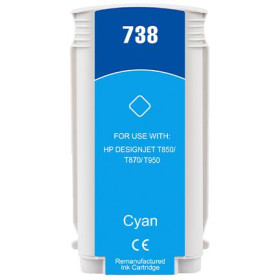 130ML Cyan Reman HP DesignJet T850,T870,XT870,XT950498N5A