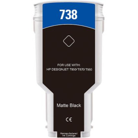 300ML Black Reman HP DesignJet T850,T870,XT870,XT950498N8A