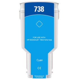 300ML Cyan Reman HP DesignJet T850,T870,XT870,XT950676M6A