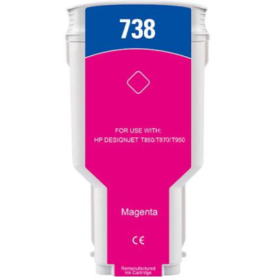 300ML Magenta Reman HP DesignJet T850,T870,XT870,XT950676M7A