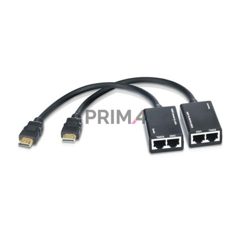 Amplificatore Extender HDMI Cat 5e/6 Compatto 30m