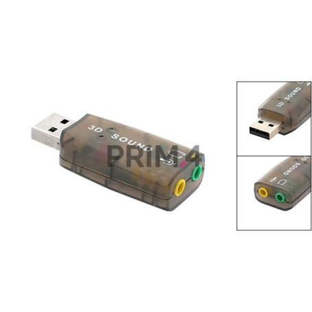 Adattatore da USB a Jack Audio/Mic - Scheda Audio Esterna USB - 5.1 canali