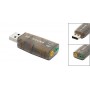 Adattatore da USB a Jack Audio/Mic - Scheda Audio Esterna USB - 5.1 canali