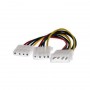 3pz Cavo Alimentazione Sdoppiatore Y Molex 4 Pin a 2 x Molex 4 Pin