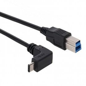 Cavo USB 3.1 da Type C 90° a USB 3.0 B/M 1m
