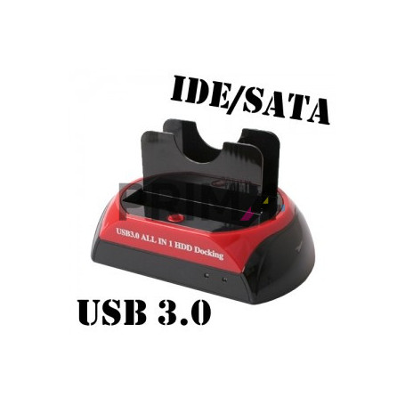 HDD Docking Station USB3.0 Per Hard Disk 2.5" e 3.5" (1x IDE - 1x SATA)
