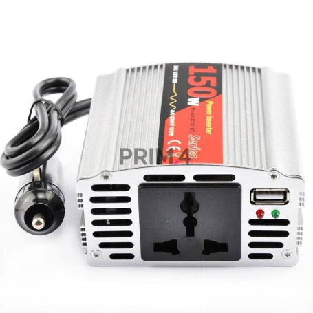 Inverter Convertitore Tensione da Auto Presa Accendisigari 12V a DC-AC 150W con USB