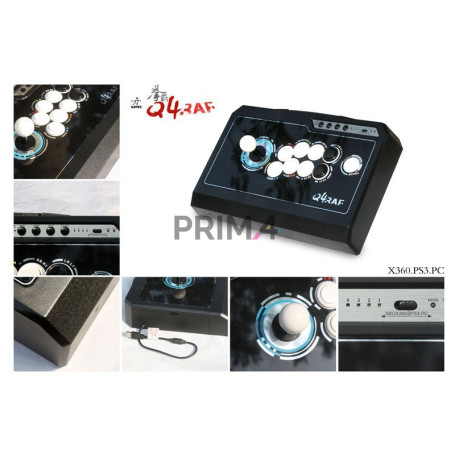 QanBa Q4 RAF Joystick Professionale Fighstick Giochi Arcade 3in1 Playstation3/XBOX/PC