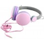 Cuffie con microfono e controllo volume - ideale per smartphone Rosa, Jack 3.5"