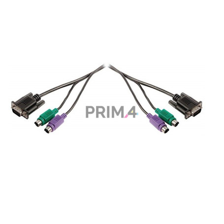 Cavo per KVM VGA/PS2 M/M 1.5 m master switch