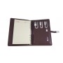 Agenda Organizer in Pelle Sintetico con PowerBank da 8000mAh Wireless Charge QI, USB Micro, USB Type C, 8GB PenDrive