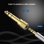 Adattatore audio stereo 6.35 mm a 3.5 mm metallo