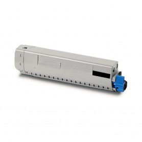 44315308 Nero Toner Compatibile con Stampanti Oki C610 N, C610 DN, C610 DTN -8k Pagine