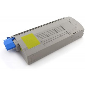 44318605 Yellow Toner Compatible with Printers Oki C710CDTN, C710DTN, C711DN, 711N -11.5k Pages