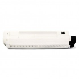 41963008 Negro Toner Compatible con impresoras Oki C7100, 7200, 7300, 7400, 7500 -10k Paginas