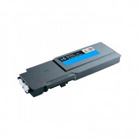 3760C 593-11122 Cyan Toner Compatible avec Imprimantes Dell C3760N, 3760DN, 3765DNF -9k Pages