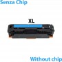 207X Cyan Toner Sans Chip Compatible avec Imprimantes Hp Pro M255, MFP M282, M283 -2.45k Pages
