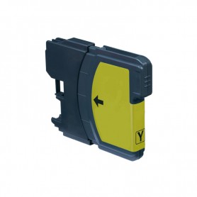 LC-985 20ML Jaune Cartouche d'encre Compatible avec Imprimantes Inkjet Brother DCPJ315W, MFCJ410, DCPJ125, J515W, MFCJ265W