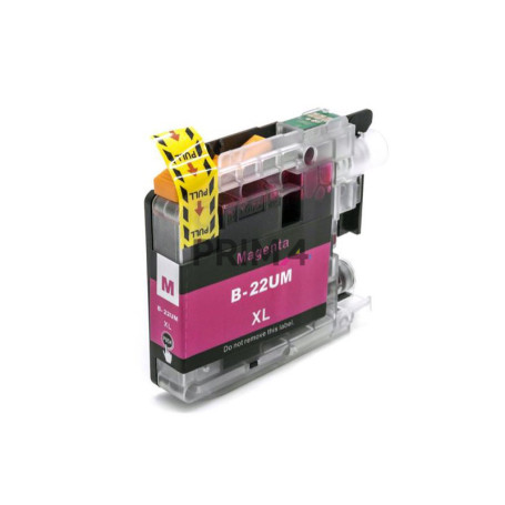 LC-22U 16ML Magenta Ink Cartridge Compatible with Printers Inkjet Brother MFC-J985DW, DCP-J785DW -1.2k Pages