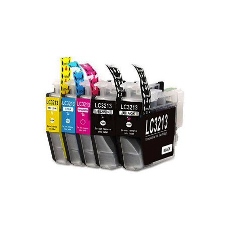 LC-3213 Multipack 2Nero +Colori Cartucce Inkjet Compatibile con Stampanti Brother J772DW, J774DW, J890DW, J895DW