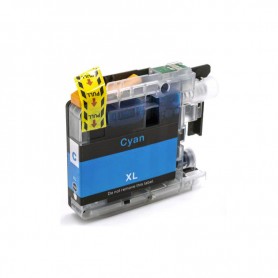 LC-22EC 16ML Cyan Ink Cartridge Compatible with Printers Inkjet Brother MFC-J5920DW -1.2k Pages