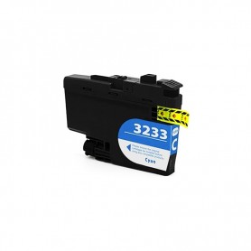 LC-3233C 16ML Cyan Ink Cartridge Compatible with Printers Inkjet Brother DCP-J1100DW, MFC-J1300DW -1.5k Pages