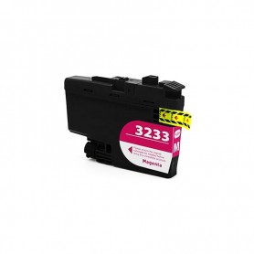 LC-3233M 16ML Magenta Cartucho de tinta Compatible con impresoras Inkjet Brother DCP-J1100DW, MFC-J1300DW -1.5k Paginas