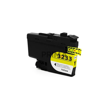 LC-3233Y 16ML Yellow Ink Cartridge Compatible with Printers Inkjet Brother DCP-J1100DW, MFC-J1300DW -1.5k Pages