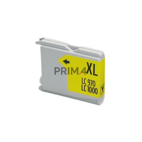 LC-1000Y 28ML Yellow Ink Cartridge Compatible with Printers Inkjet Brother LC51, LC970, LC1000