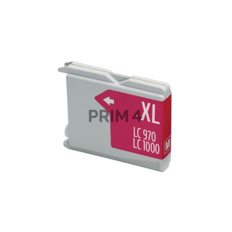 LC-1000M 28ML Magenta Cartuccia Inchiostro Compatibile con Stampanti Inkjet Brother LC51, LC970, LC1000