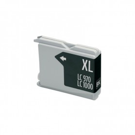 LC-1000BK 38ML Noir Cartouche d'encre Compatible avec Imprimantes Inkjet Brother LC51BK, LC970BK, LC1000BK