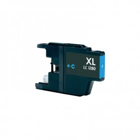 LC-1280XLC 20ML Cian Cartucho de tinta Compatible con impresoras Inkjet Brother MFCJ6510DW, J6910DW