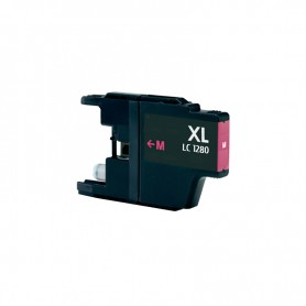 LC-1280XLM 20ML Magenta Cartouche d'encre Compatible avec Imprimantes Inkjet Brother MFCJ6510DW, J6910DW