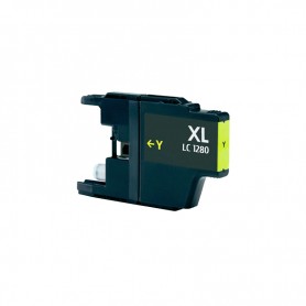 LC-1280XLY 20ML Yellow Ink Cartridge Compatible with Printers Inkjet Brother MFCJ6510DW, J6910DW