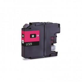 LC-123M 10ML Magenta Ink Cartridge Compatible with Brother DCP-J4110W, J752DW, MFC-J4410, J4510, J4610, J4710, J870DW