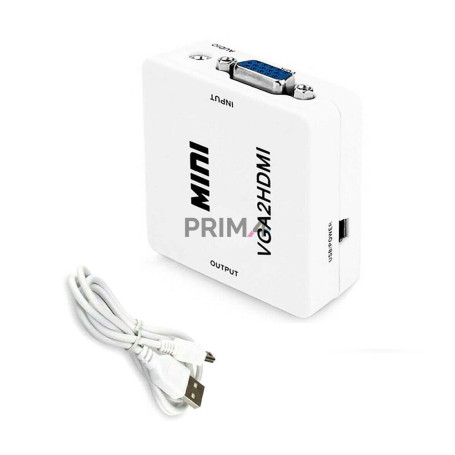 Adattatore Vga Maschio A Femmina Adattatore Da VGA Maschio A HDMI - Conversione Video Fino A 1080p Per Monitor, TV E Proiettori Convertitore Per Monitor PC A TV - Foto 4