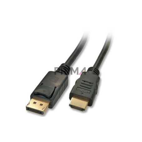 Cavo Adattatore Display Port - HDMI Placcato Oro M/M 1.8 metri