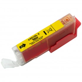 CLI551XLY Amarillo 11ML Cartucho de tinta Compatible con impresoras Inkjet Canon Pixma IP7250, MG5450, MG6350