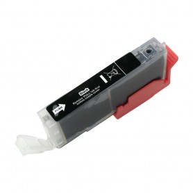 CLI521BK Negro 10ML Cartucho de tinta Compatible con impresoras Inkjet Canon IP3600, IP4600, MP540, MP620, 630