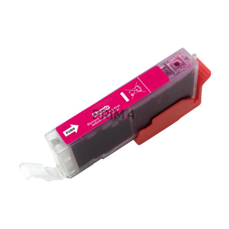 CLI521M Magenta 10ML Cartouche d'encre Compatible avec Imprimantes Inkjet Canon IP3600, IP4600, MP540, MP620